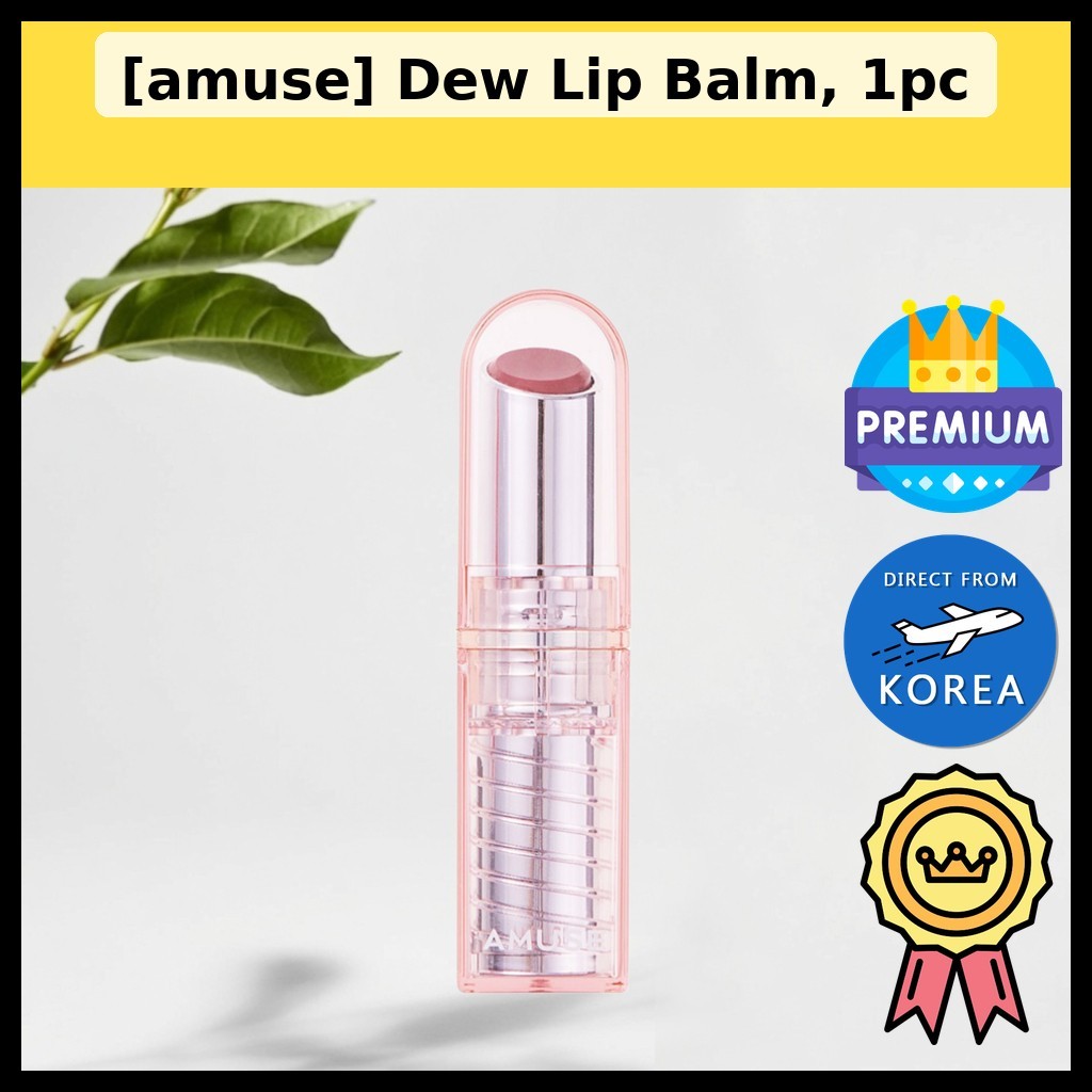 [amuse] Dew Lip Balm 1 ชิ้น / ลิปบาล์มเกาหลี / สูตรให้ความชุ่มชื้น / ของแท้ 100% โดย KoreanSelect