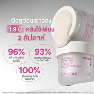 [รับฟรี 8 ชิ้น] Innisfree Boost & Bounce Set Retinol PDRN 25ml.+Collagen Cream 50ml เซตบูสท์ผิวโกลว์