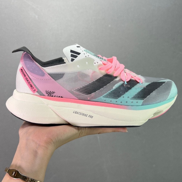 Adizero Adios Pro 3 รองเท้าวิ่งชายและหญิง แผ่นคาร์บอน รองเท้ากีฬา Adizero Adios Pro 4