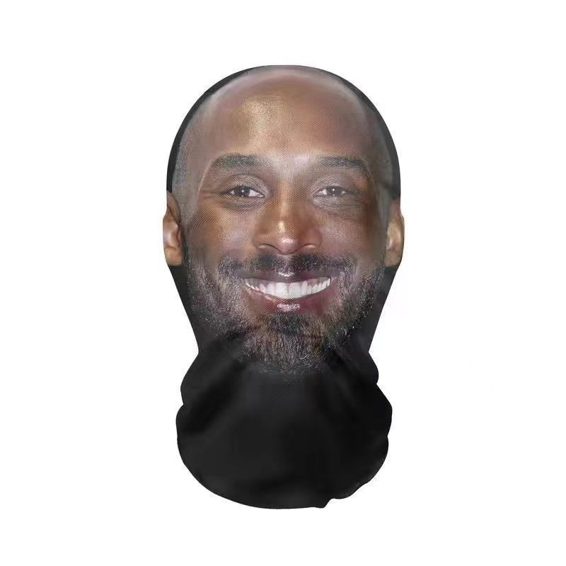 Kobe Headgear James NBA Curry Funny Mask Funny Face Dress Up Spoof Star Mask