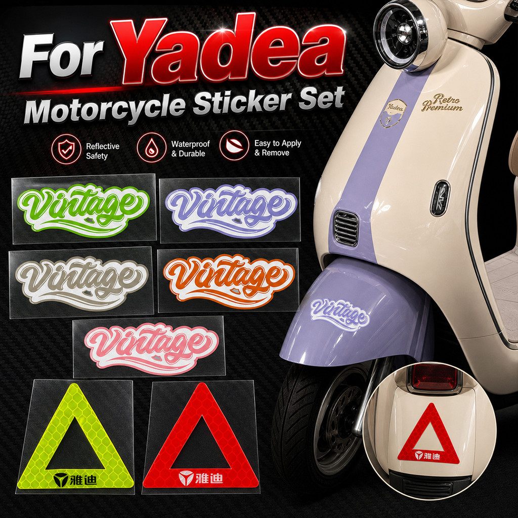 สําหรับ Yadea Velax I8 I‐ น่ารัก X‐SKY X‐BULL OVA Moder Emblem สติกเกอร์ไวนิลสกู๊ตเตอร์รถจักรยานยนต์