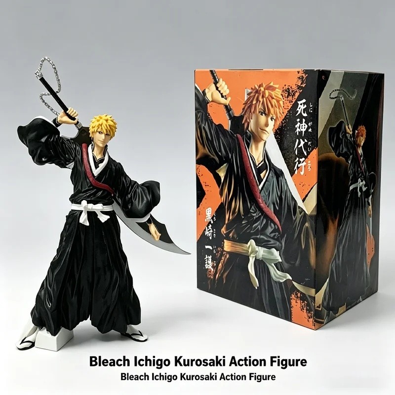 21 ซม. Bleach อะนิเมะรูป Kurosaki Ichigo Action Figure Aizen Sousuke/Hitsugaya Toushirou ตุ๊กตา PVC 