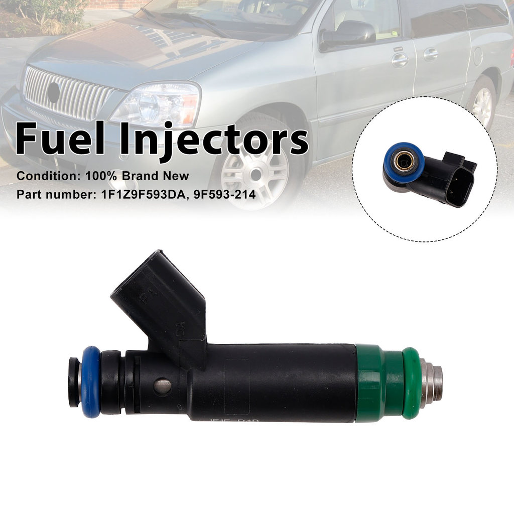 1F1Z9F593DA หัวฉีดน้ํามันเชื้อเพลิง 9F593-214 สําหรับ Mercury Monterey Ford Freestar