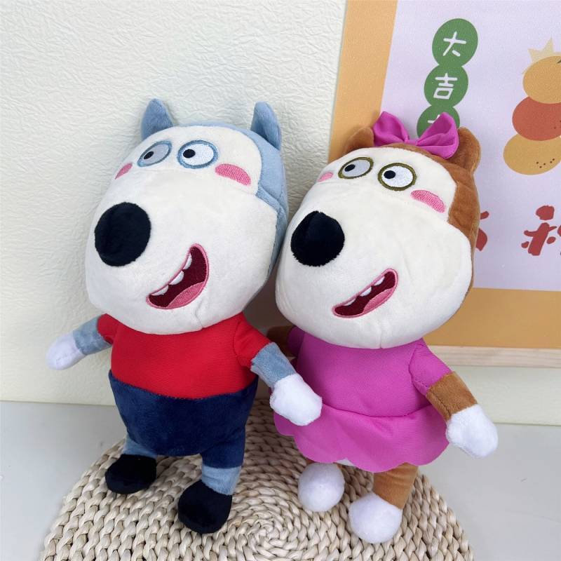 Wolf Wolf Wolfooo Plush Doll English Cartoon Cute Lucy Children's Birthday Cartoon Gift btII