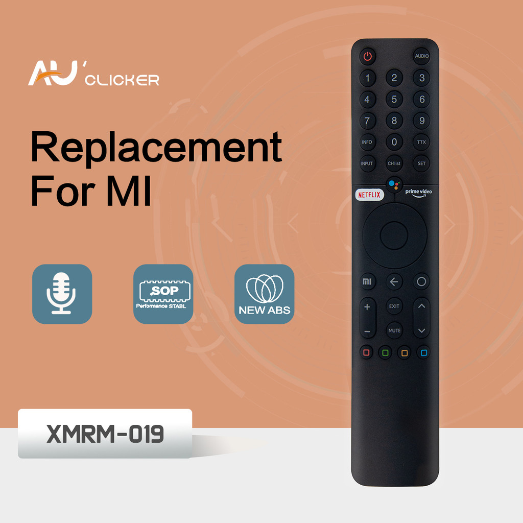 XMRM-019 เสียงรีโมทคอนโทรลสําหรับ MI XIAOMI สมาร์ททีวี Android 4K P1 สมาร์ททีวีเสียงรีโมทคอนโทรล L43