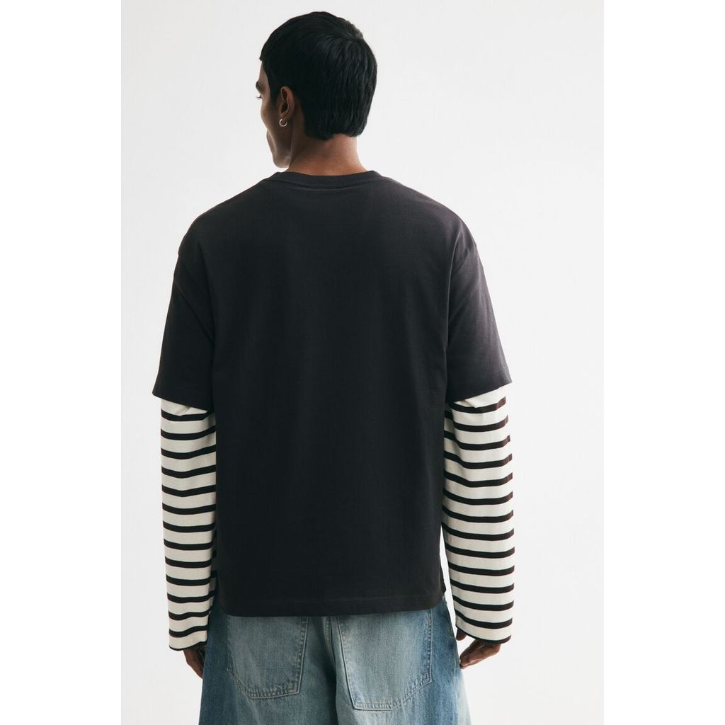 H&M(เอชแอนด์เอ็ม) เสื้อยืดทรงหลวม (Loose Fit T-shirt) ผู้ชาย 0972640_27