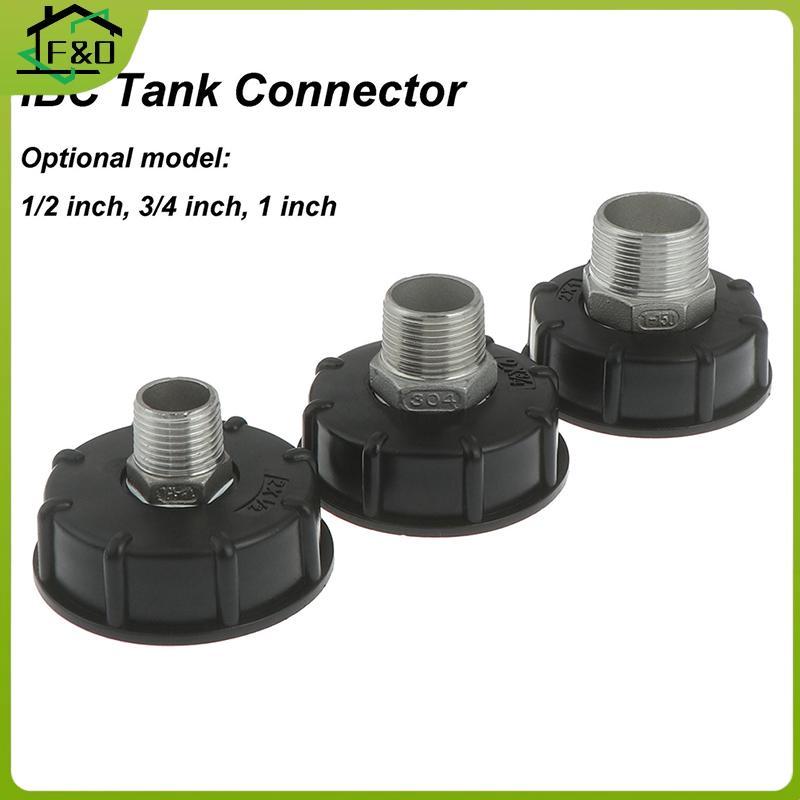 F&O 60mm Thread IBC Water Tank Adapter อุปกรณ์สวนเปลี่ยน 1/2" 3/4" 1" .