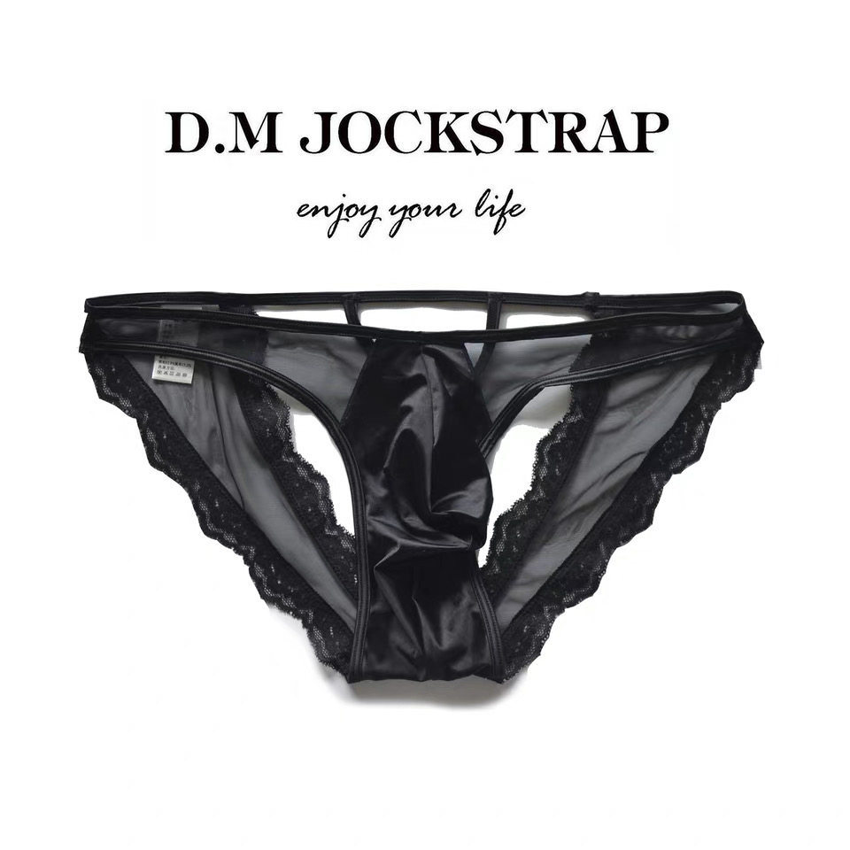 Thong men   D.M   Underwear   เซ็กซี่    กางเกงในลูกไม้    โปร่งแสง   เอวต่ํา