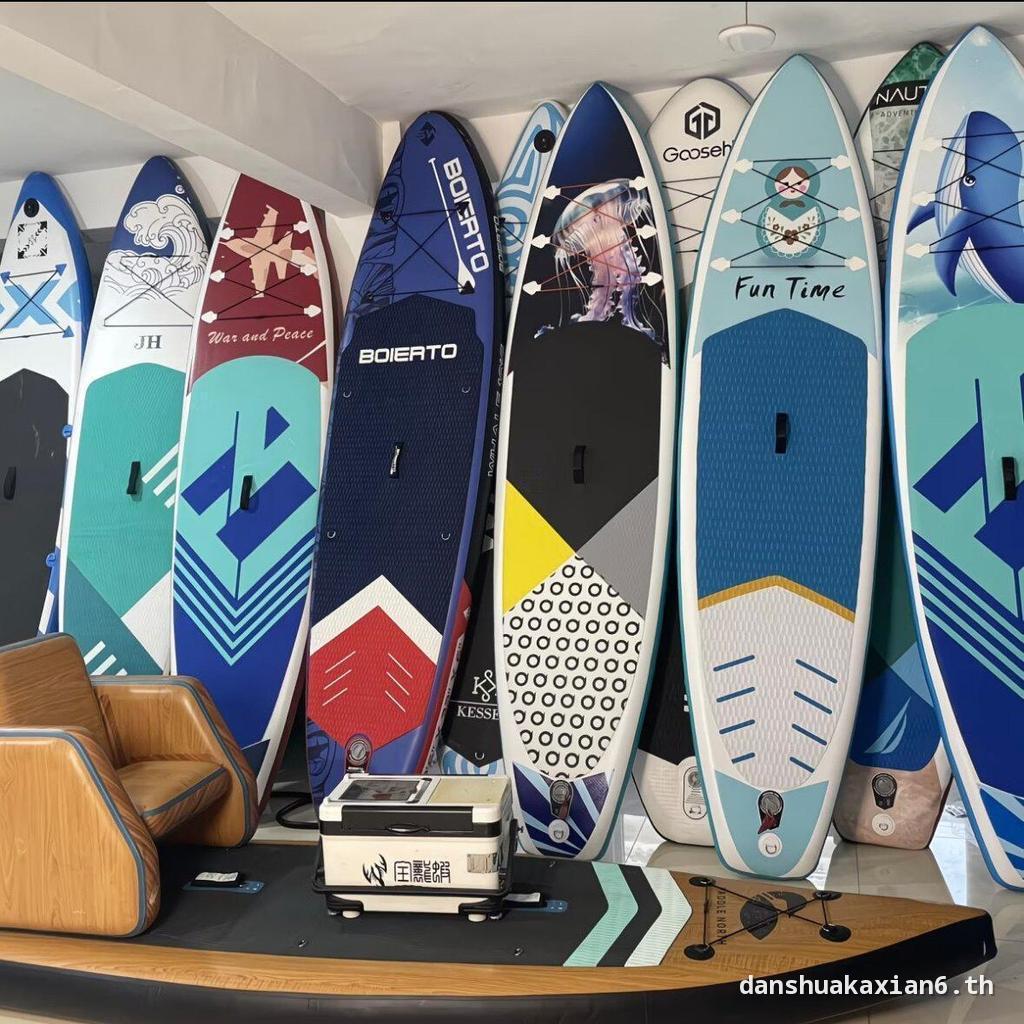Inflatable Paddle Board สเก็ตบอร์ดน้ํา SUP Padding BOARD ตกปลา Cruise BOARD Pulp BOARD เรือ Double S