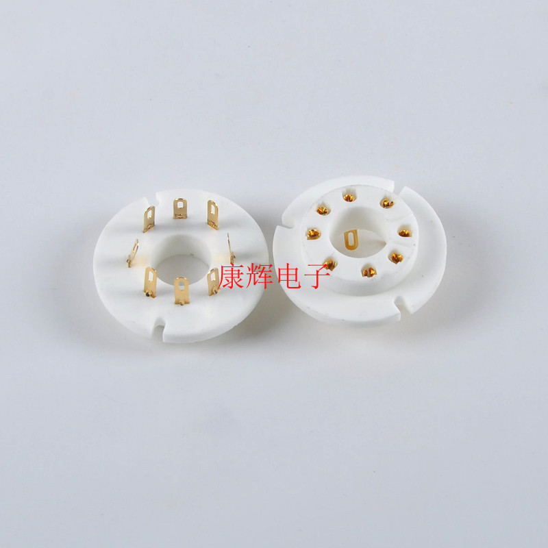 Supply Brand New Ceramic 8-Feet Gold-Plated Feet Tube Holder สามารถใช้สําหรับ FU-50 5Z8P 5Z9P Tube