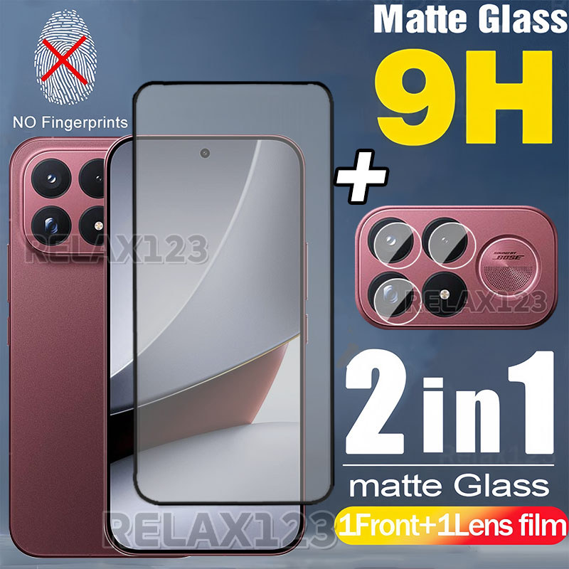 สําหรับ POCO F9 Pro 5G 2in1 Matte Frosted Glass และเลนส์ฟิล์มสําหรับ POCO F9 Ultra F9Pro F9Ultra F 9