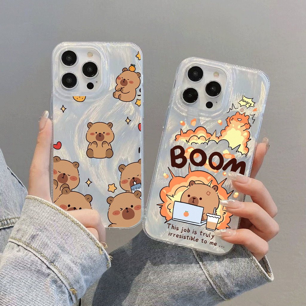 Whimsy Kawaii Capybara สําหรับ VIVO V70 FE V60 V50 Lite Y31D T5 Pro Y05 Y400 Pro Y39 Y29 Y77 Y75 Y04