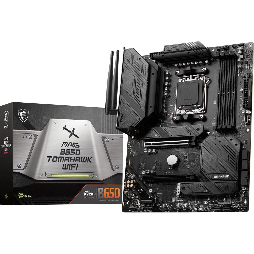 MSI B650 WiFi Motherboard Series for AMD Ryzen Processors (AM5, DDR5, PCIe 4.0, M.2, SATA 6Gb/s, USB