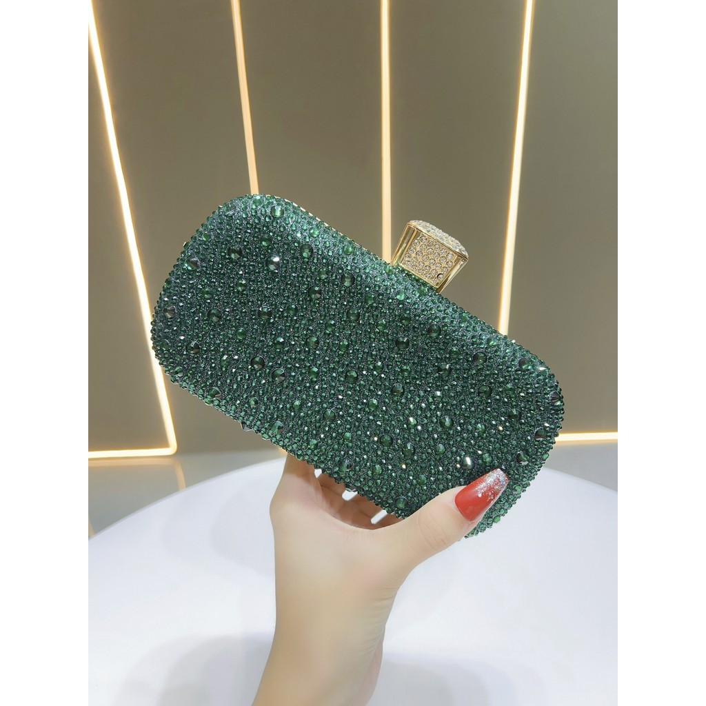 New women's shiny luxury handbag, high-end light luxury clutch bag, evening bag, elegant evening bag