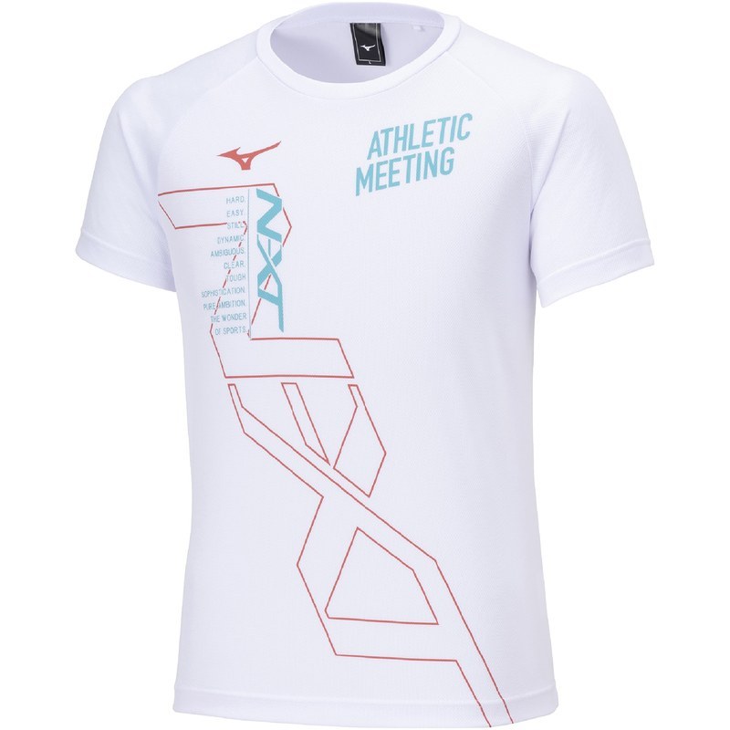 Mizuno Athletic Mens 100% Premium Cotton Breathable Training Shirt Running T-shirt