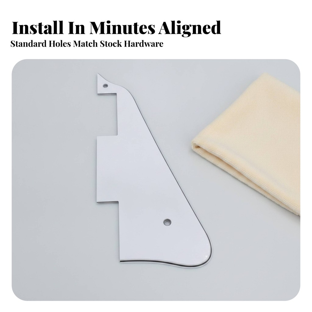 Les Paul Pickguard 3-Ply Pickguard Les Paul Scratch Plate Shielding for Guitarists, Studio, Stage