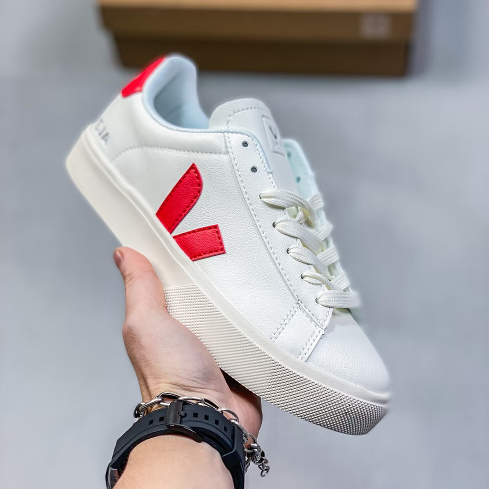 French Veja Campo Leather Sneakers-White Casual Outdoor Walking Shoes 2023 VTEY-1033 TEAL