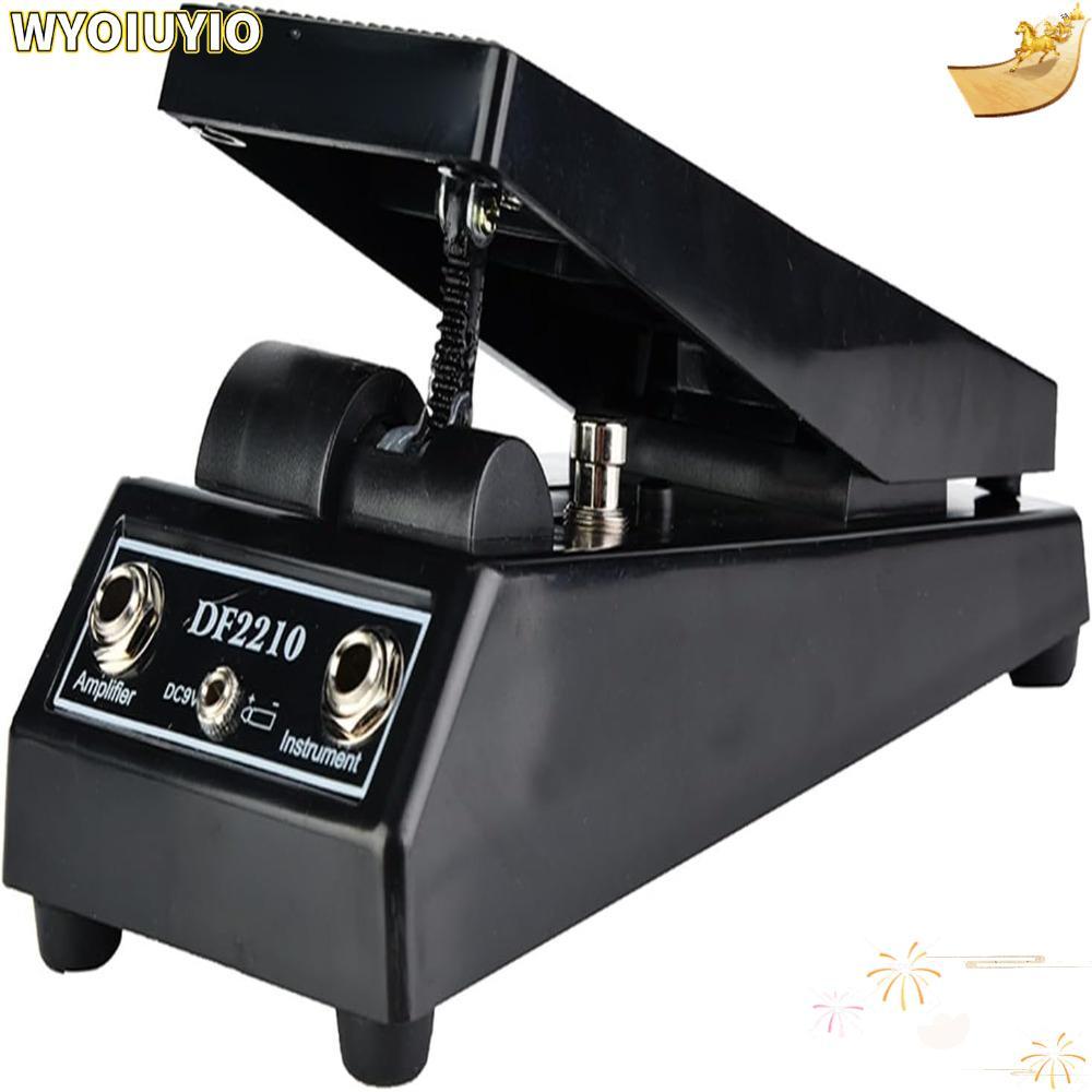 WYOIUYIO Wah Effect Pedal, เท้าควบคุม PP + กีตาร์โลหะ Wah Pedal, คลาสสิกสีดําสเตอริโอ Multi Wah Mult