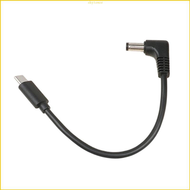 ST USB C ถึง 12VDC สายไฟมุมขวา 5 5X2 สายไฟเราเตอร์ 1 มม