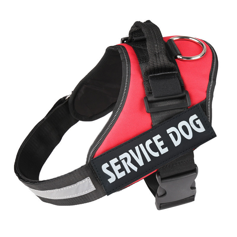 สไตล์ใหม่ SERVICE DOG อุปกรณ์สําหรับสัตว์เลี้ยงโรงงานจัดหาโดยตรงสุนัขขนาดกลางขนาดใหญ่สายรัดหน้าอกอุป