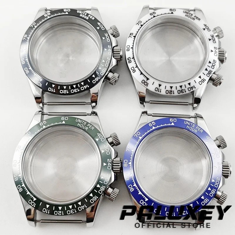 PALUXEY Daytona VK63 40 มม.คุณภาพสูง Sapphire Glass นาฬิกาสแตนเลสสตีล Daytona นาฬิกาผู้ชายสําหรับ VK