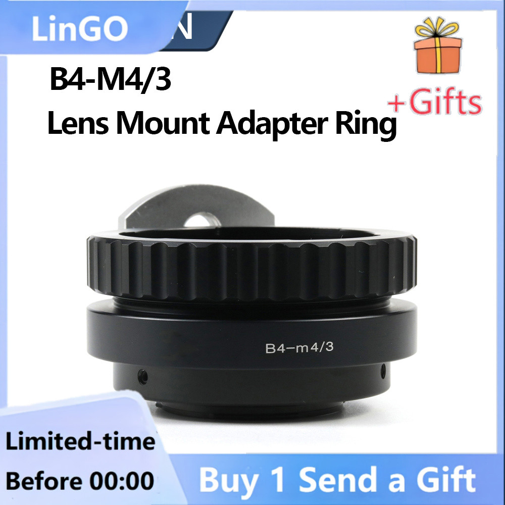 B4-M4/3 Mount Adapter สําหรับ Panasonic GH5 GH4 GH5s G9 GX9 Olympus E-M1 E-M5 E-P5 MFT กล้อง