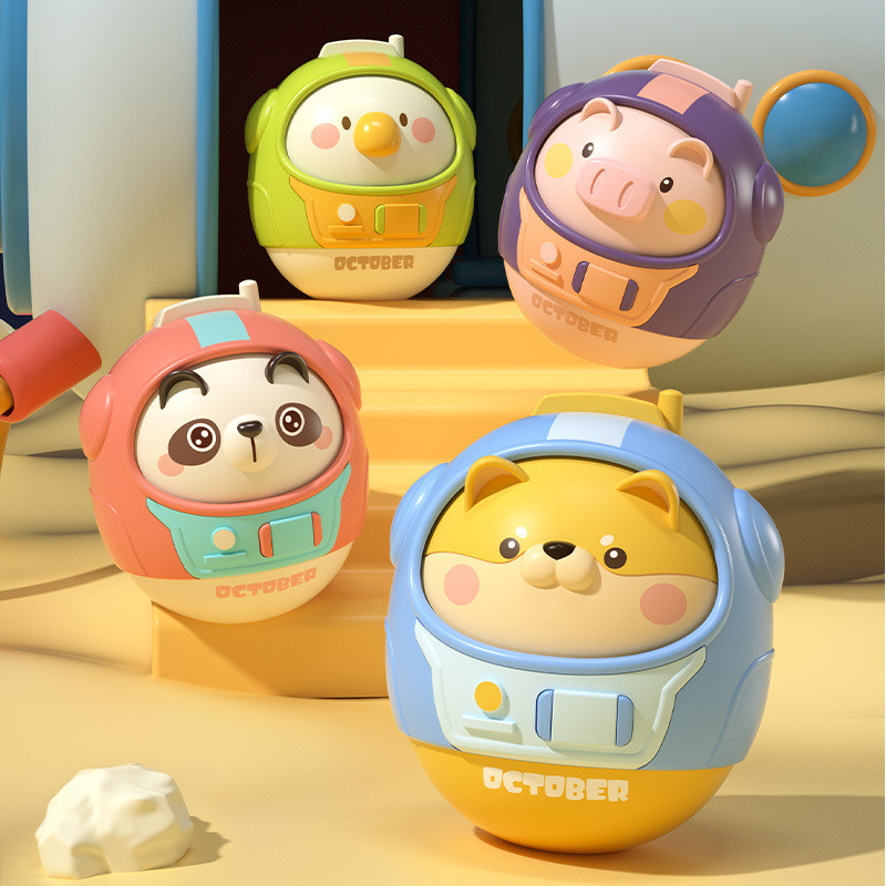 เด็ก Tumbler ของเล่นขนาดใหญ่ Biteable เด็กทารกการศึกษา Early Education Tumbler Soothing 0-1 ปีของเล่