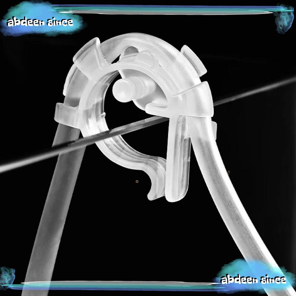 ABDEENSINCE 2 ชิ้น Aquarium Air Tube Holder Clip, เหมาะกับท่อกลม 4-6 มม. U รูปคลิป Fish Tank Air Tub