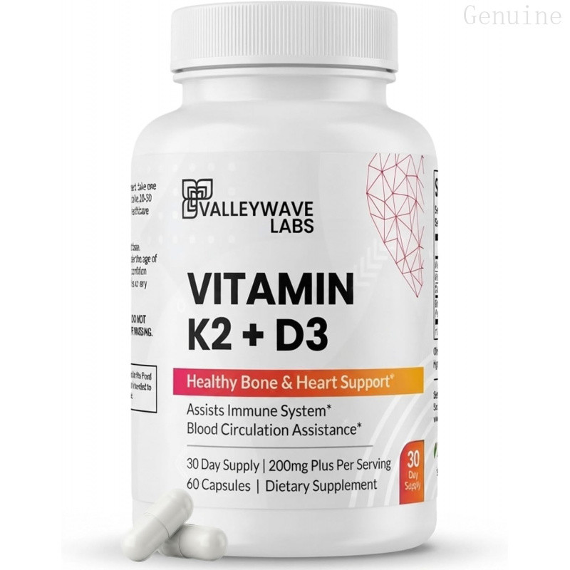 Adanced D3+K2 พร้อมแคลเซียมและไบโอPerine, และพยุงสุขภาพหัวใจสําหรับผู้หญิงและผู้ชาย, itamin D3 5000 