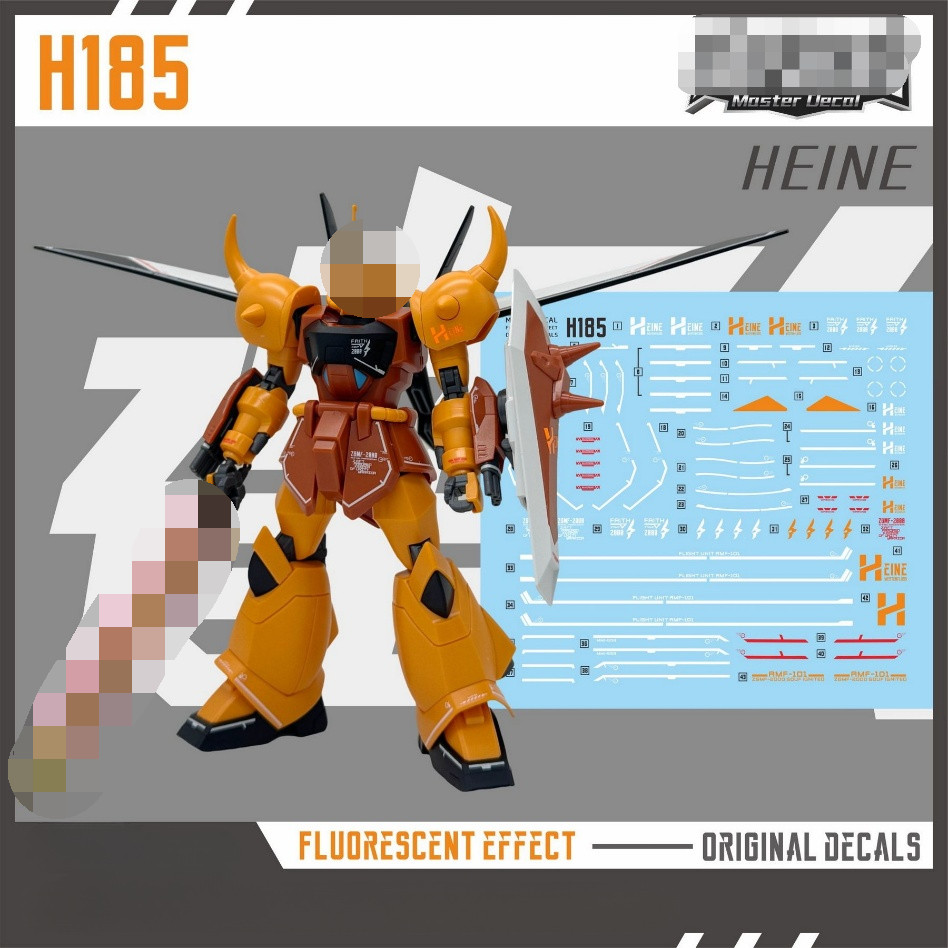 MASTER H185 Water Slide Decal fit สําหรับ HG 1/144 GOUF IGNITED HEINE (ไม่รวมชุด)