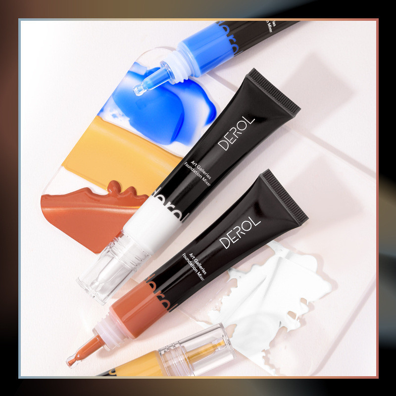DEROL Color Toning Liquid Foundation Toning Cold Warm Color Light Transparent Foundation Toning Liqu