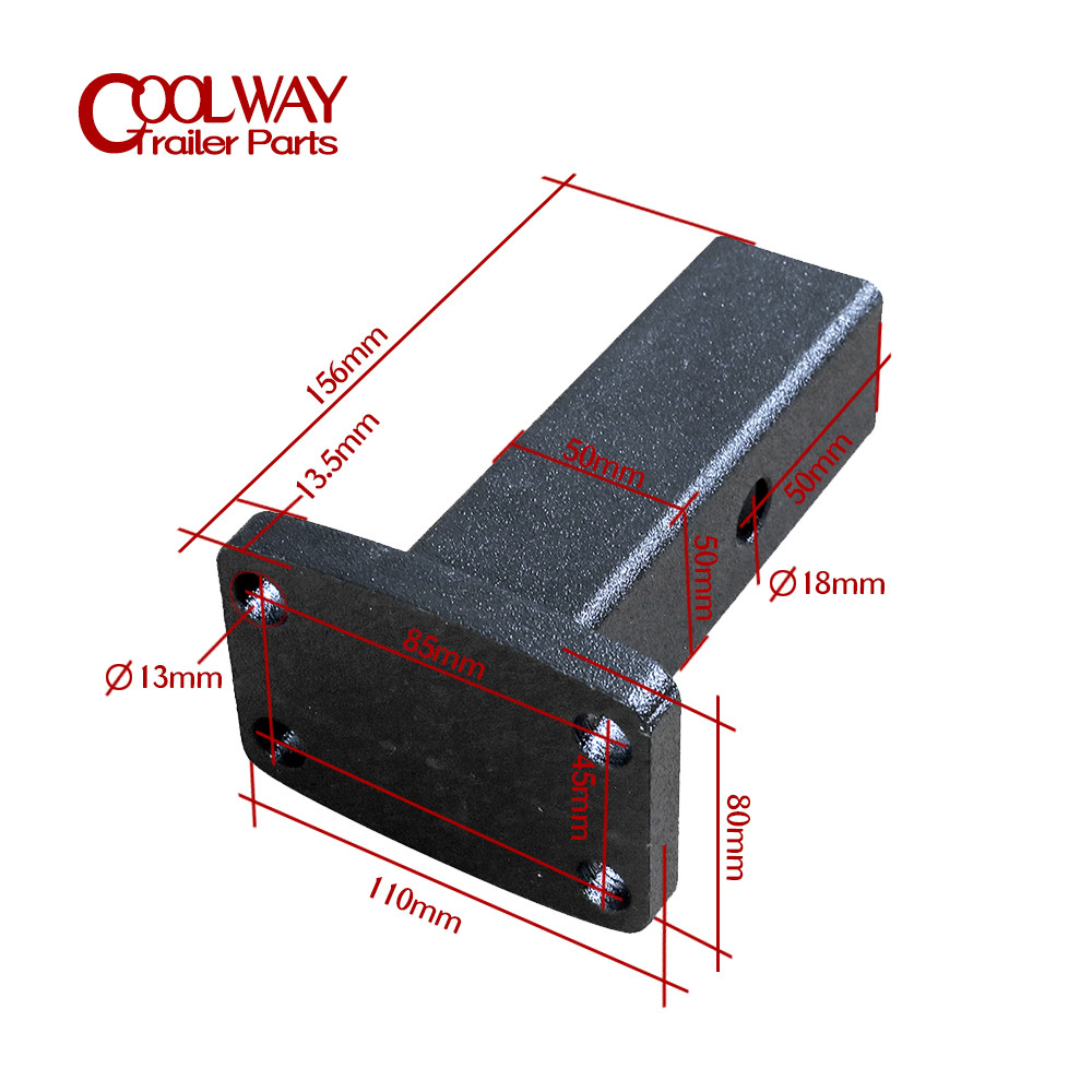 Shop Now และ Save Trailer 50 X 50 มม.Pintle Hook Hitch อะแดปเตอร์แผ่น Mount Camper Rv อะไหล่ Caravan