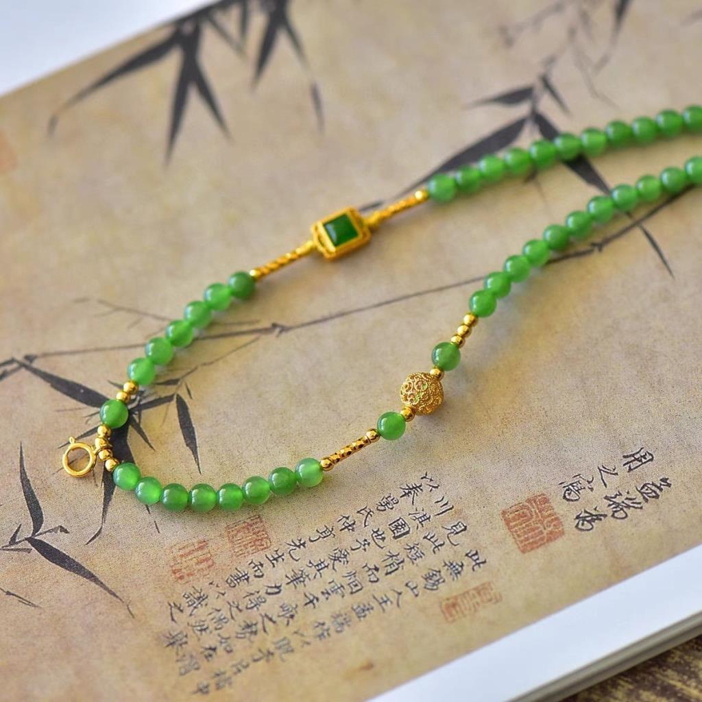 สร้อยคอ Universal Chain All-Match Chain ผู้หญิงหรูหราสร้อยคออุปกรณ์เสริม txt083101