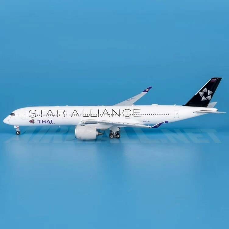 [คลังสินค้าพร้อม] Phoenix 11981 Alloy Thai Airlines A350-900 HS-THU Starry Sky Alliance 1: 400 เตือน