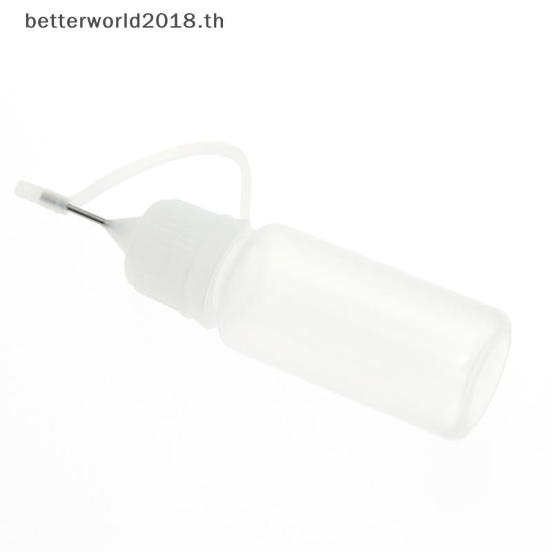 [bet] ขวดปลายเข็ม 10 มล. ขวด Applicator สําหรับทาสีเครื่องมือแต่งหน้าน้ํามันปากแหลม [TH]