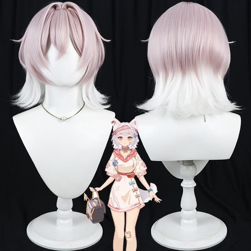 JINDOG VTuber Cosplay Wig, Golden Retriever Dog Girl Character Design For Cosplay