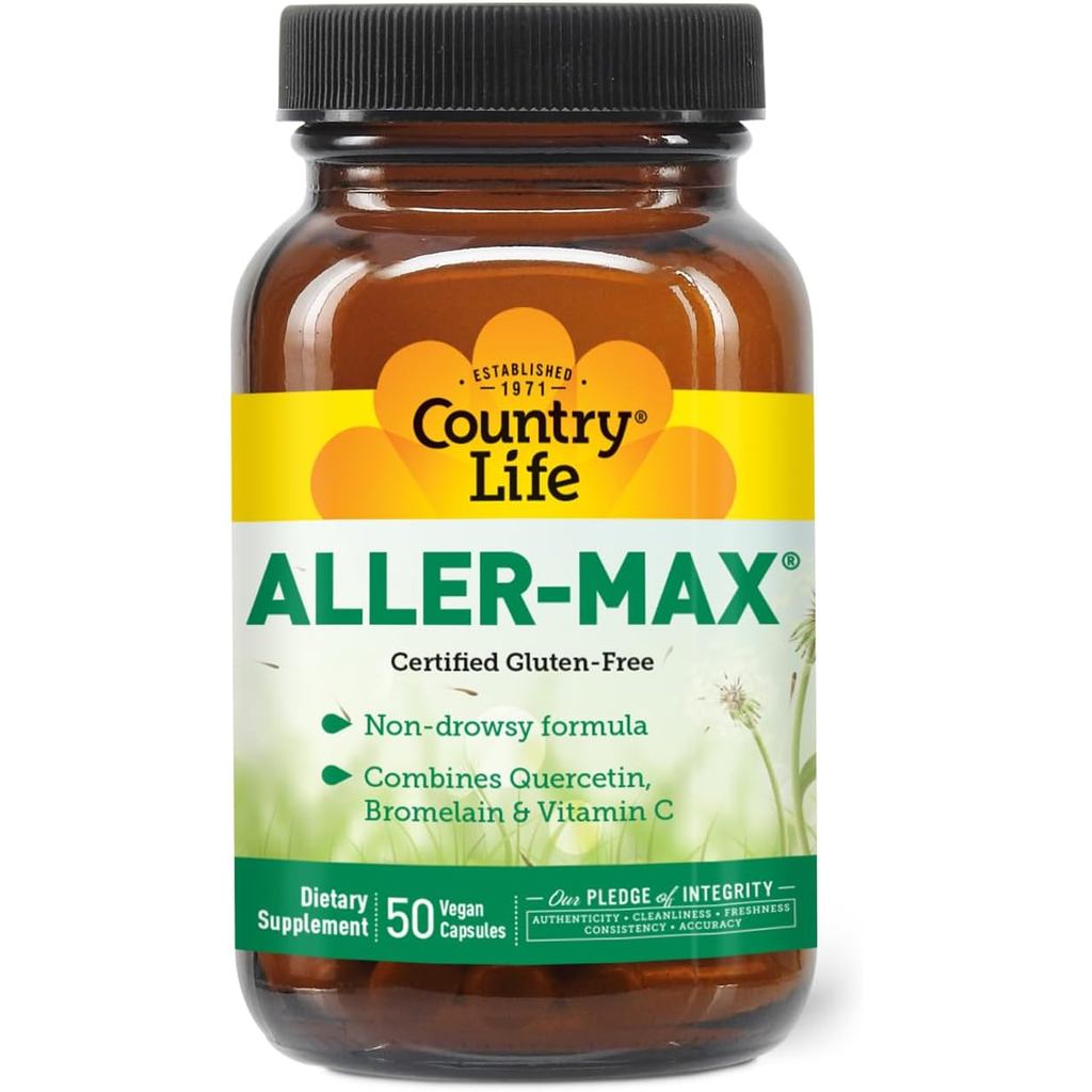 Country Life Aller-Max - 50 แคปซูลเติมอาหาร | หยดน้ําตา配方 |