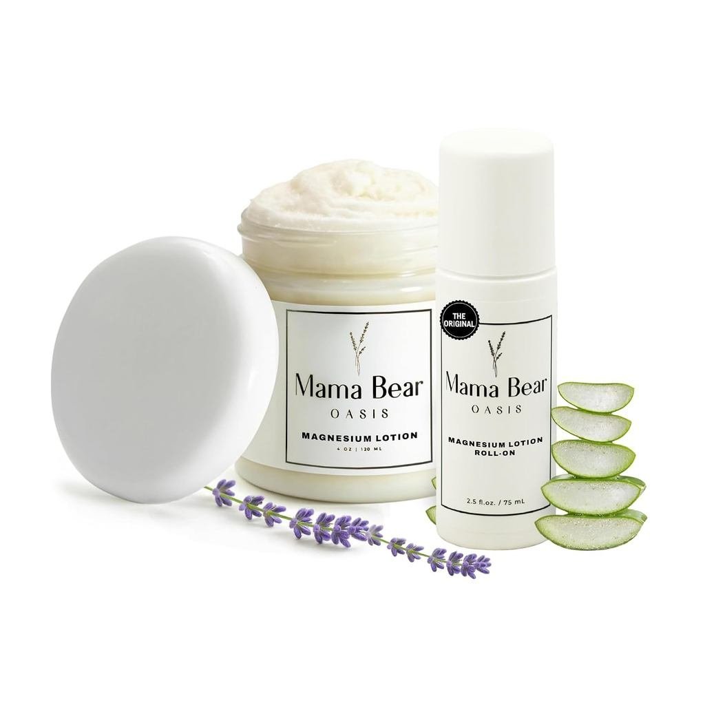 Mama Bear Oasis Bundle – โลชั่นแมกนีเซียม + โรลออน X7OT