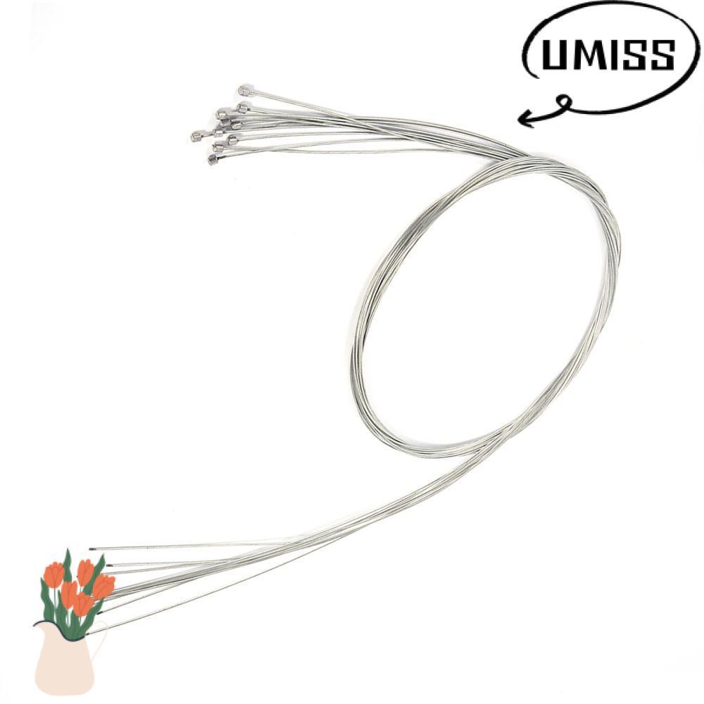 UMISS 10 ชิ้นจักรยานเสือหมอบสายเกียร์,สแตนเลส Shifter สําหรับขี่จักรยานถนนที่ครอบคลุม Shifter ชุดสาย