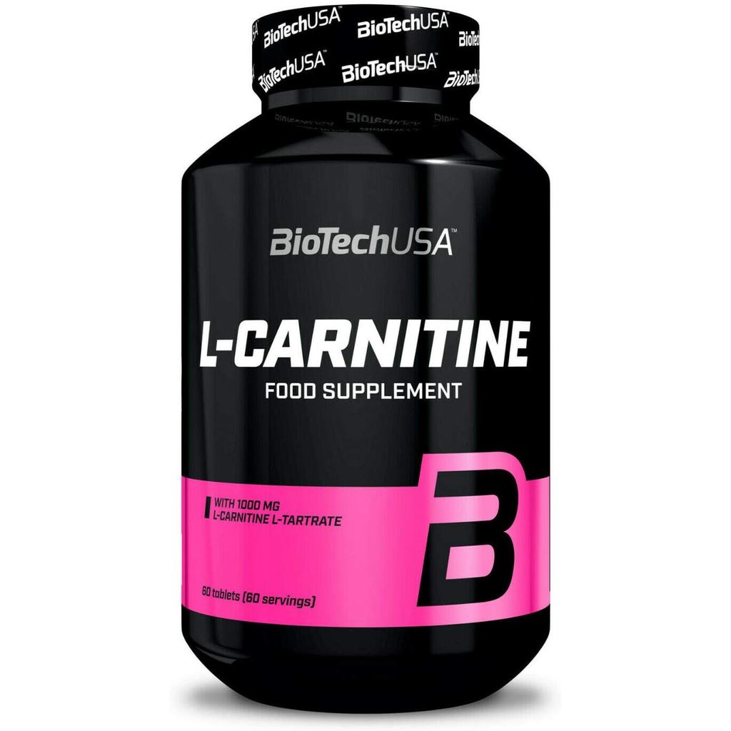 Biotech USA L-Carnitine 1,000 60 เม็ด |   การจัดการน้ําหนัก |   แปลงไขมันในร่างกายเป็นพลังงาน |   ตั