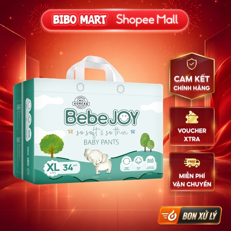 [LIVE] ผ้าอ้อม - ผ้าอ้อม Bebejoy Premium Premium XL - 34 ชิ้น - BM001.3