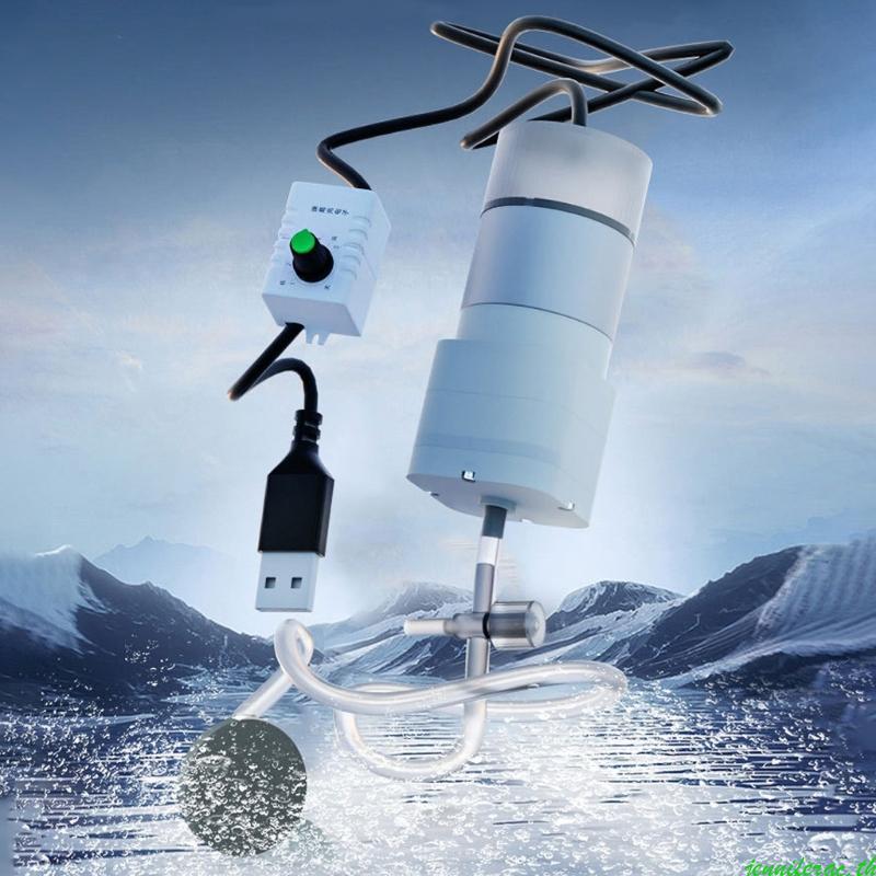 Jenniferac USB Aquarium Air Pumps Small Air Bubbler สําหรับ Aquarium Fish Tank Accessories
