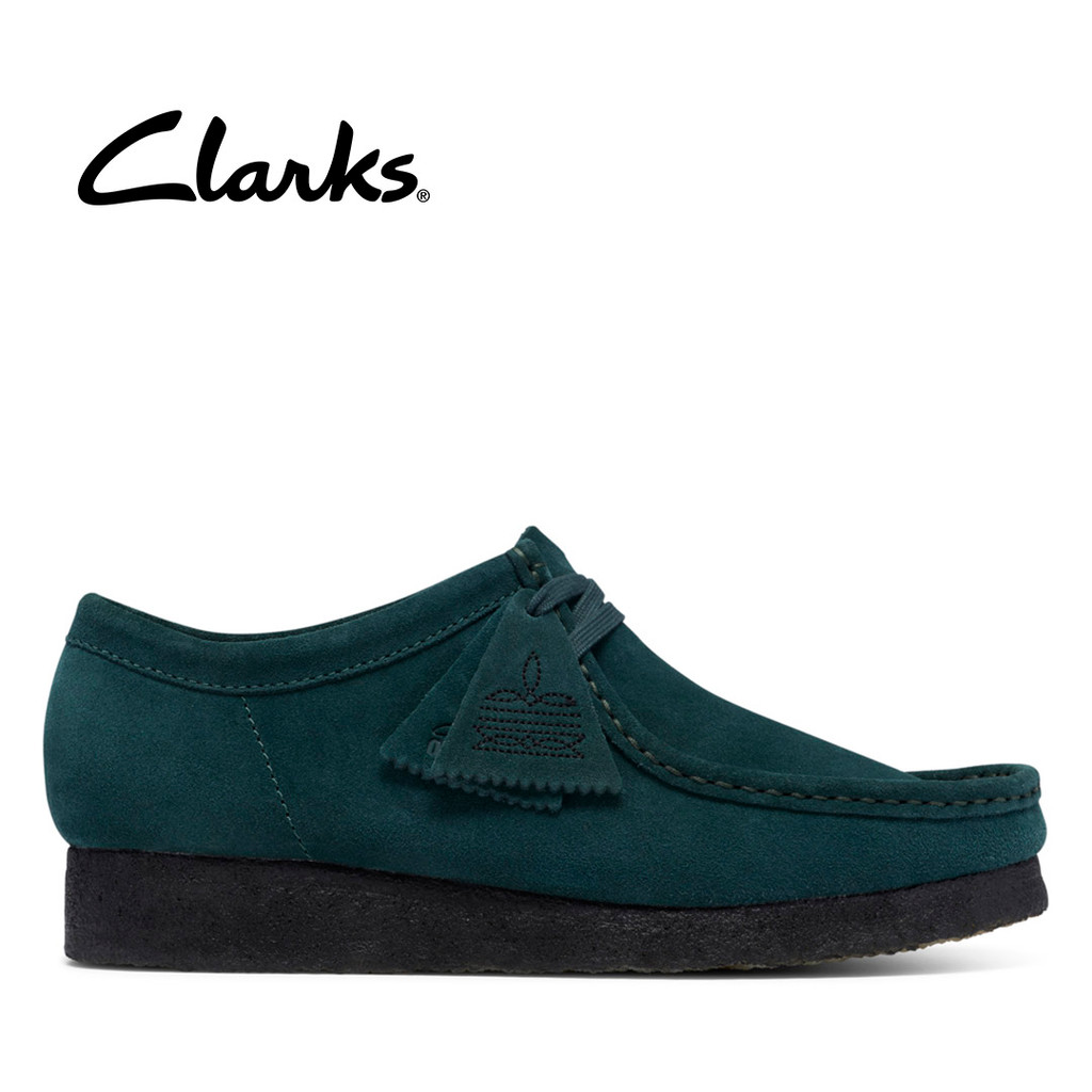 รองเท้า Clarks Mens Wallabee - Dark Teal Sde Kasut Lelaki