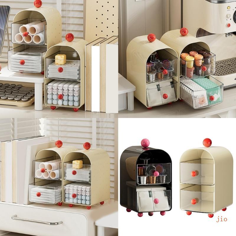 Jio Teas Bag Organizer สําหรับห้องครัวและห้องนั่งเล่นแคปซูลกล่องกาแฟพร้อมลิ้นชัก