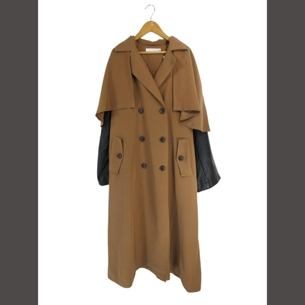 RHUDE Coat Brown ribbon leather Direct from Japan Secondhand