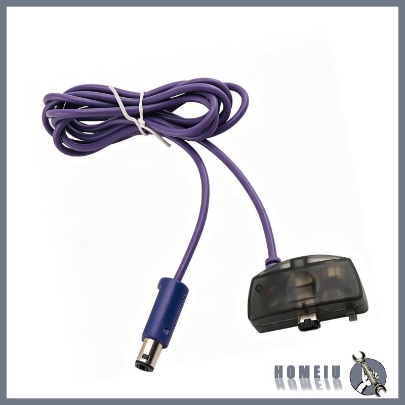 HOMEIU Retro Gaming NGCs ถึง GBAs Link Cable 1 8M Purplee Connection Cable สําหรับปลั๊กเล่นหลายคนในท