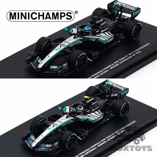 MINICHAMPS 1:64 TEAM W17 - G. RUSSELL - WINNER AUSTRALIAN GP 2026/KIMI ANTONELLI - WINNER JAPAN GP 2026 รถโมเดลDiecast