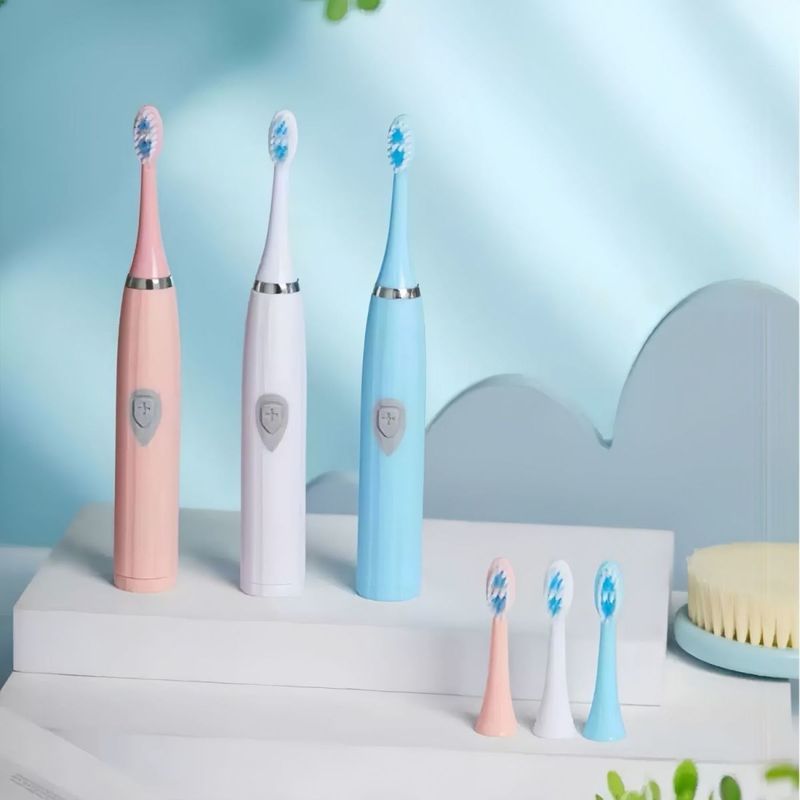 新款电动牙刷充* 电款男女学生款软毛防水声波震动家用情侣牙刷Bo Electric Toothbrush Cleaning Kit Electric Toothbrush Soft Hair