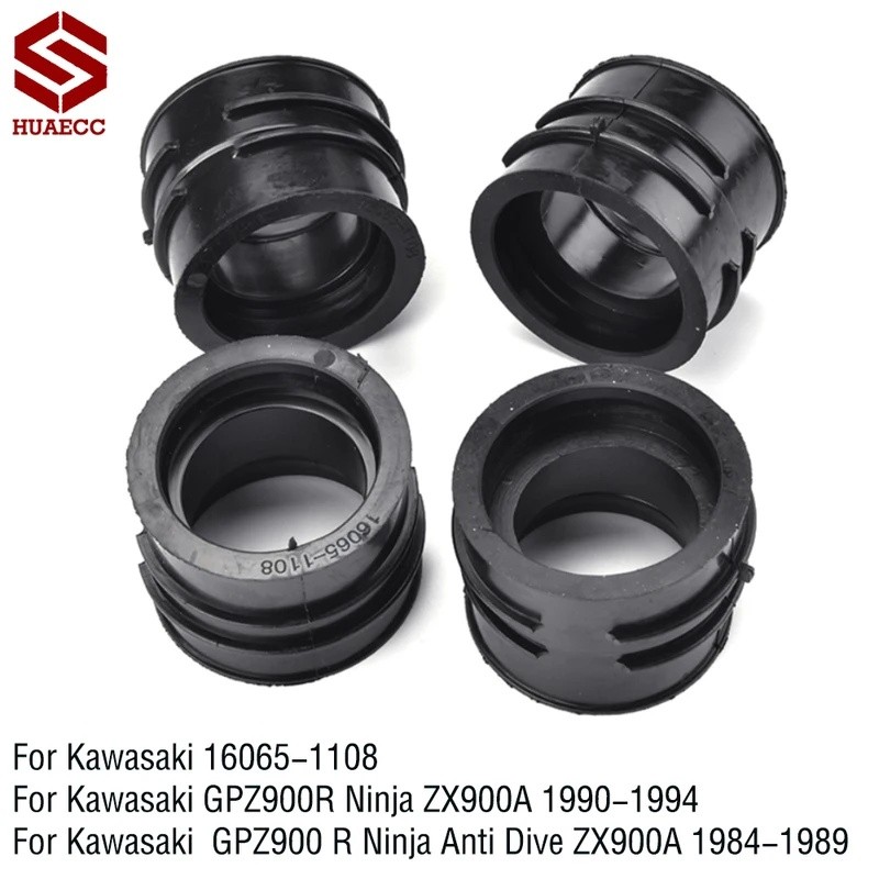 LJJ คาร์บูเรเตอร์ท่อร่วมไอดีสําหรับ Kawasaki Ninja ZX900A GPZ900R 1990-1994 GPZ900 R Ninja Anti Dive