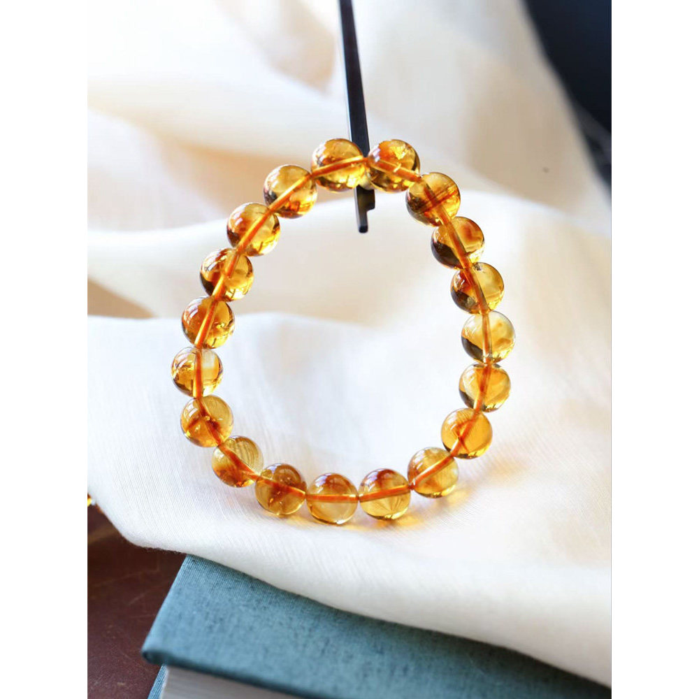 coquette bracelet กําไลข้อมือ ปิรามิดบราซิลผู้หญิง Lucky Natural Citrine